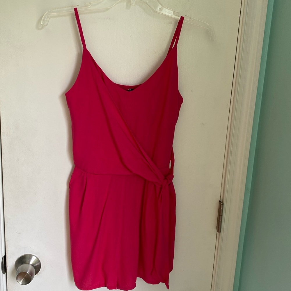 One Clothing spaghetti strap wrap front romper NWT